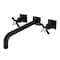 Kingston Brass KS6050BEX Wall Mount Tub Faucet, Matte Black KS6050BEX - alternate 1